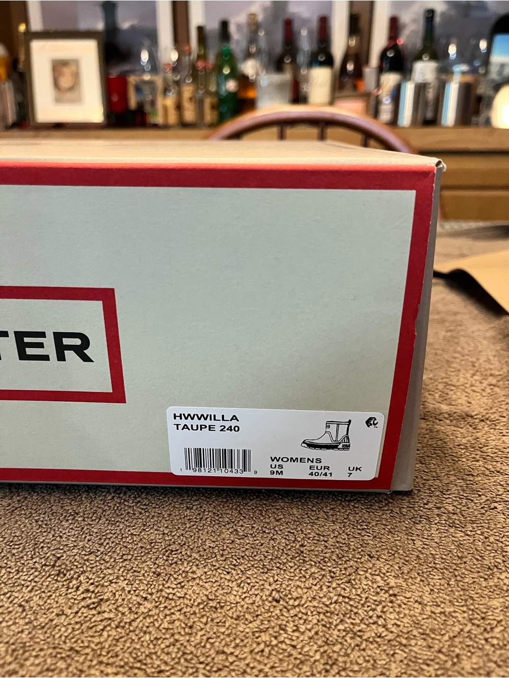 Hunter Short Women’s Willa Insulated Rain Boots — Taupe - Picture 8 of 8